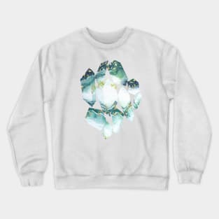 【ore】Fluorite Crystals-green Crewneck Sweatshirt